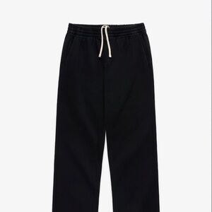 JJJJound Black Heavy Weight Drawstring Pants
